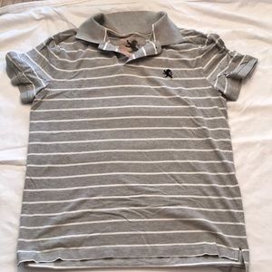 Men’s Express Polo Shirt Large. Gray and White